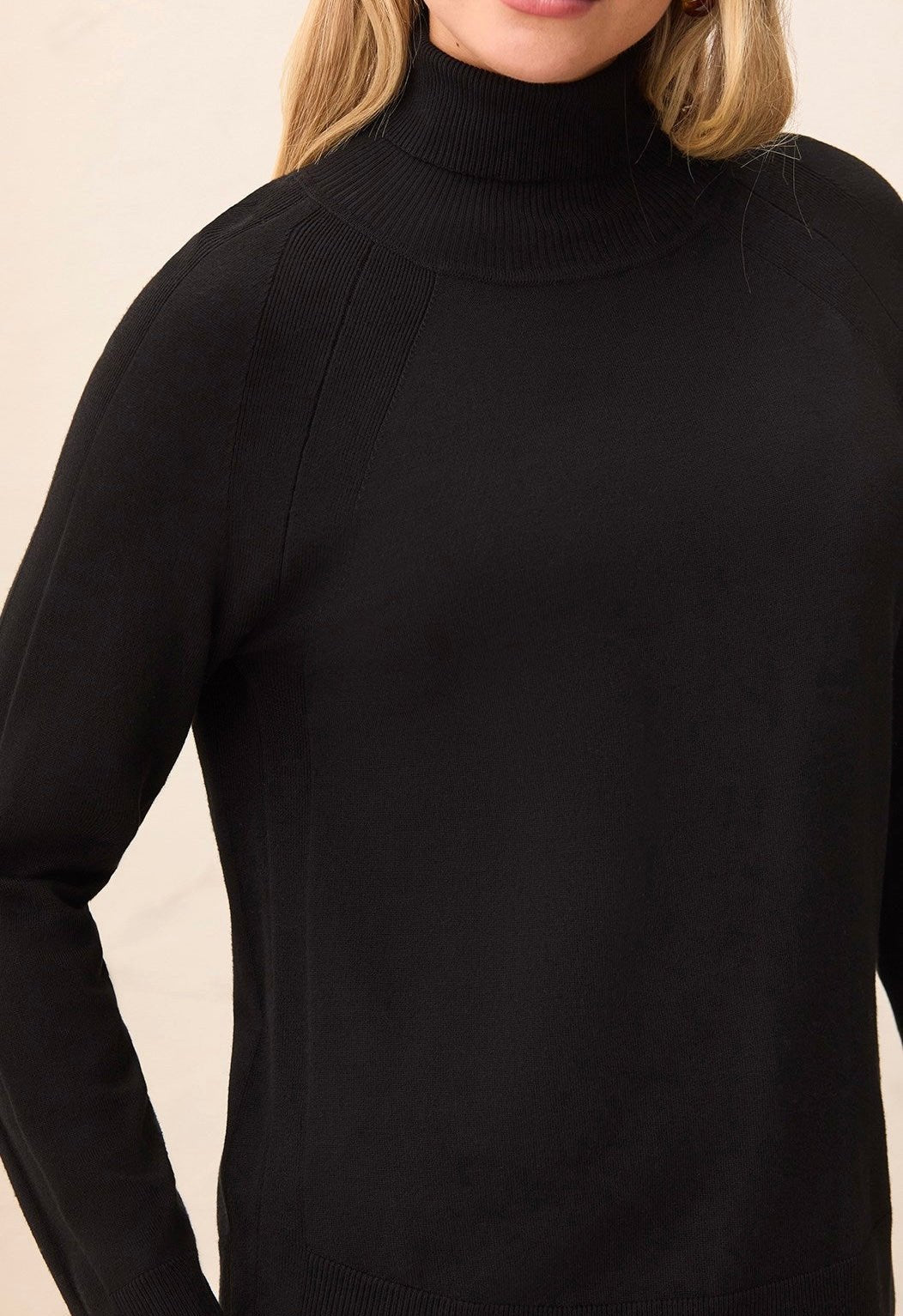 Tribal Women's Soft Viscose Blend Long Sleeve Mock Turtleneck Sweater - OLIVIA'S