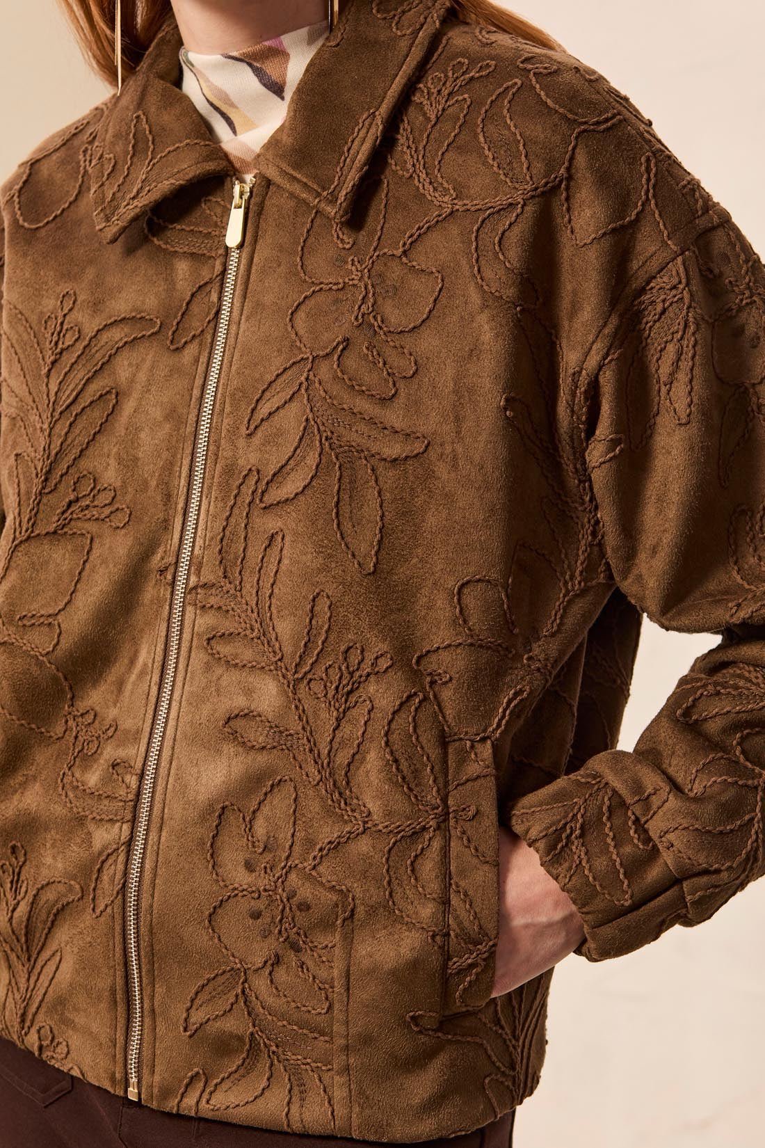 Tribal Zipfront coat dk fossil 32050 - OLIVIA'S