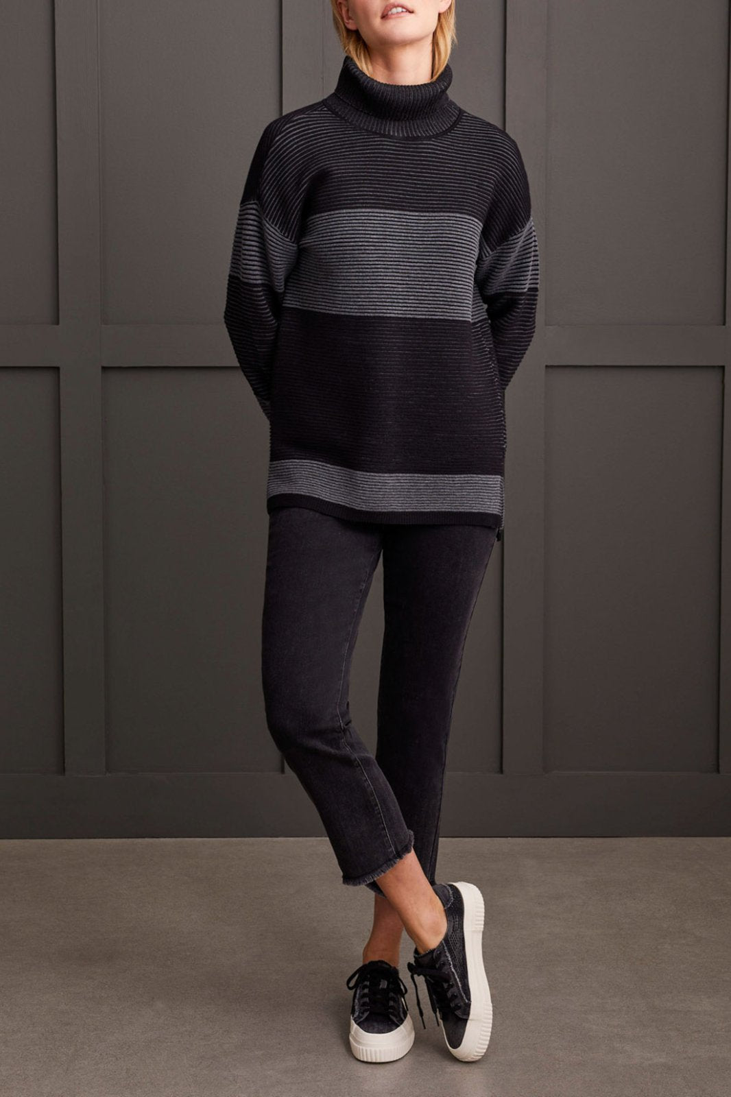 Two-Tone Ottoman Sweater