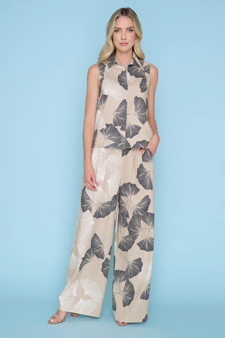Wide Legged Pleated Pant - OLIVIA'S