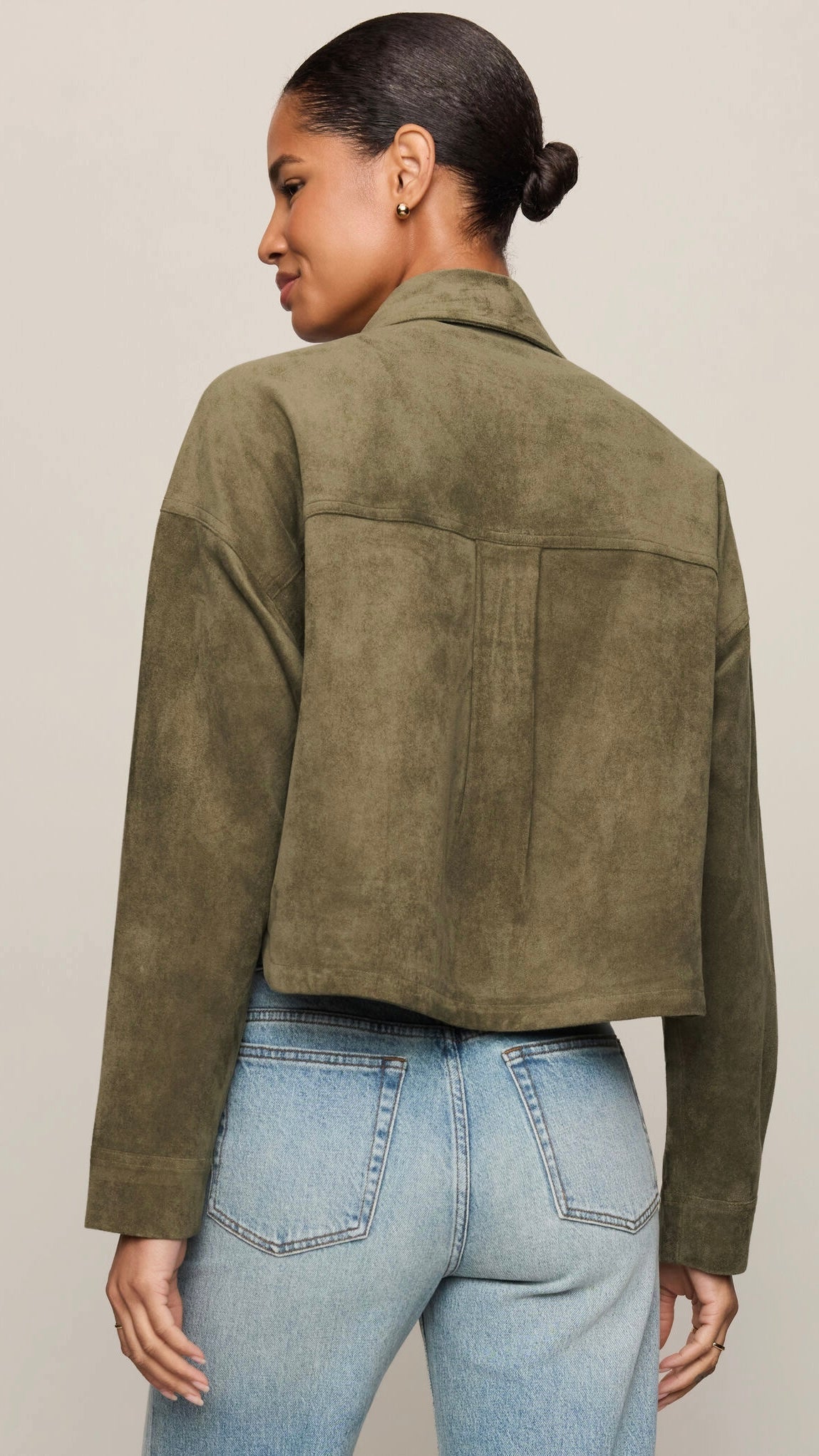 Z Supply All Day Cropped Suede Jacket - OLIVIA'S