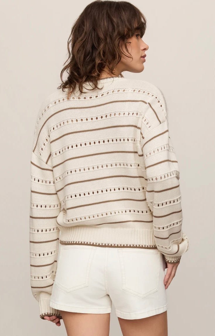 Z Supply Darby Stripe Pointelle Sweater - OLIVIA'S