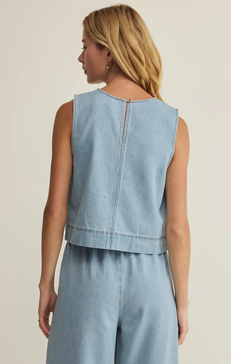 Z Supply Sun Seeker Denim Tank - OLIVIA'S
