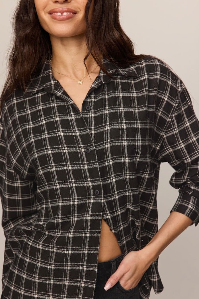 Z Supply Women's River Plaid Button Up - OLIVIA'S